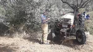 Balıkesir’de zeytin ağacına çarpan traktörün sürücüsü yaralandı