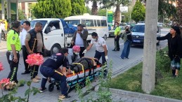 Edremit’te yaşlı kadın elektrikli bisikletten düştü