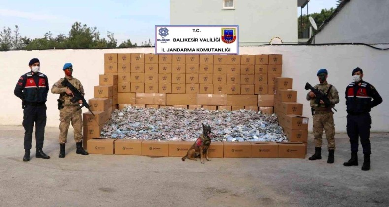 Balıkesir merkezli operasyonda 2 milyon 365 bin uyuşturucu hap ele geçirildi